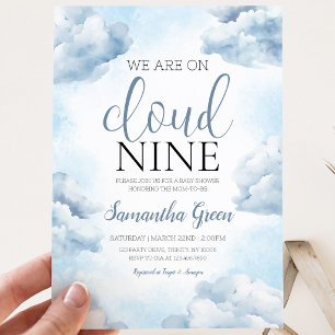 Convites Chá de Bebê On Cloud 9