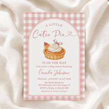 Chá de Bebê Outono Xadrez Rosa Cutie Pie
