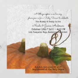 Convites Chá de Bebê Princesa do Livro Infantil Laranja Fof