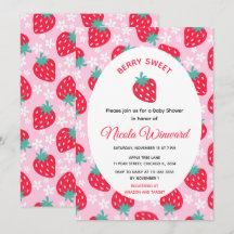 Chá de Bebê Rosa Doce de Morango