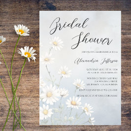 Convites Chá de Bebê Rustic Daisies 
