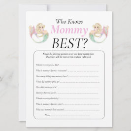 Convites Chá de Bebê Sereia. Quem Sabe a Mamãe pontinhos