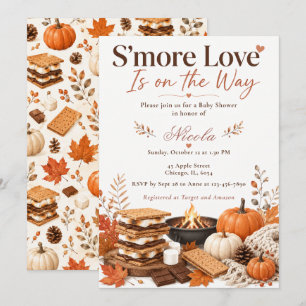 Convites Chá de Bebê S'more Love