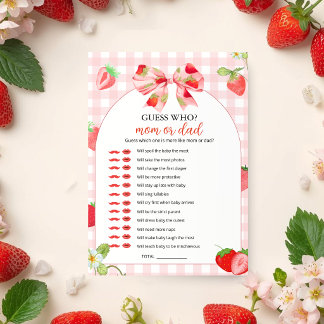 Convites Chá de Bebê Someone Berry Sweet | Adivinhe Quem