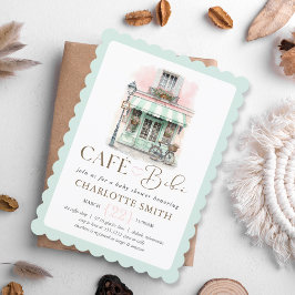 Convites Chá de Bebê Temático Café Bébé Paris