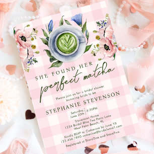 Convites Chá de Bebê Temático de Matcha Casamento Perfeito 
