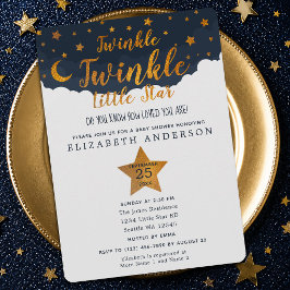 Convites Chá de Bebê Twinkle Twinkle Little Star