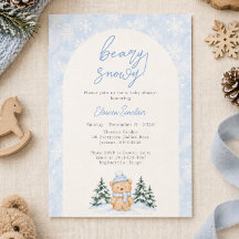 Chá de Bebê Urso Nevado Beary 
