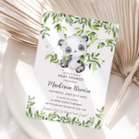 Chá de Bebê Urso Panda Fofo Bambu Vegetação 