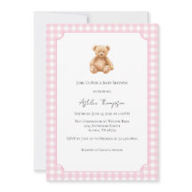 Chá de Bebê Urso Teddy Clássico Preppy Completo