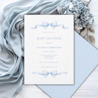 Chá de Bebê Vintage Shabby Chic Fita Azul