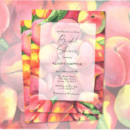 Convites Chá de Bebê Watercolor Peaches