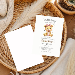 Convites Chá de Bebê Winnie the Pooh Little Hunny