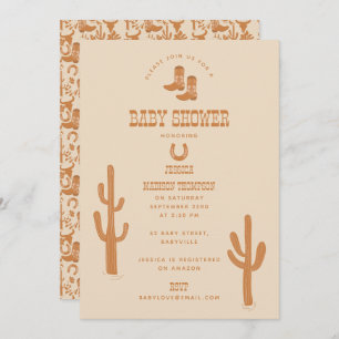 Convites Chá de Bebês do País Tonelado Ocidental