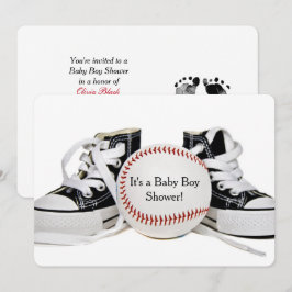 Convites Chá de Beisebol do Baby Boy