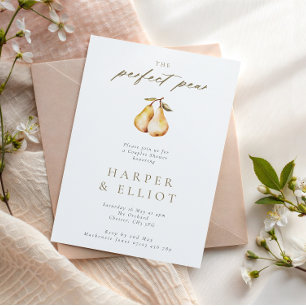 Convites Chá de Casais Botânicos Perfeitos Minimalistas