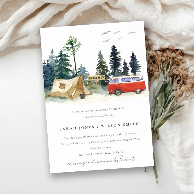 Convites Chá de Casais da Floresta de Pinheiros de Campos A (Criador carregado)