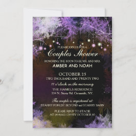 Convites Chá de Casais de Casamento Florestal Starry Evenin