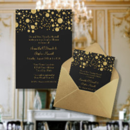 Convites Chá de Casais de Pontos de Confetti Glitter Glitte