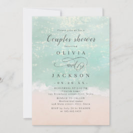 Convites Chá de casais de praia Elegante e espumante