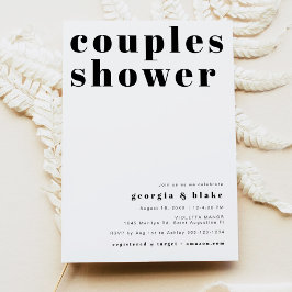 Convites CHÁ de Casais de Tipografia Retrorografia de RILEY