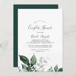 Convites Chá de Casais Emerald Greenery