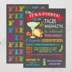 Convites Chá de Casais Fiesta mexicano