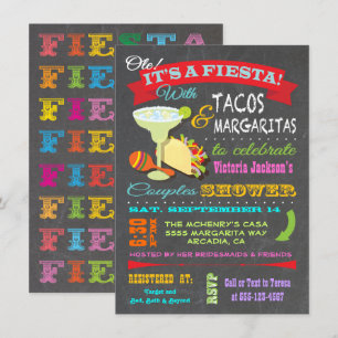 Convites Chá de Casais Fiesta mexicano