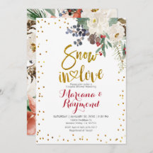 Chá de Casais Florais de Natal Branco