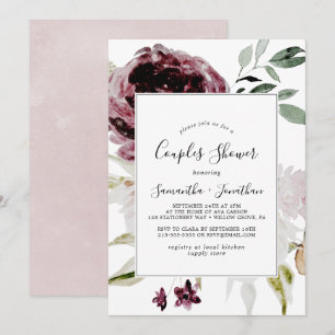 Convites Chá de Casais Floral Romance