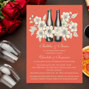 Convites Chá de Casal Bolhas Únicas e Cervejas