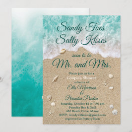 Convites Chá de Casal de Sandy Toes de Praia