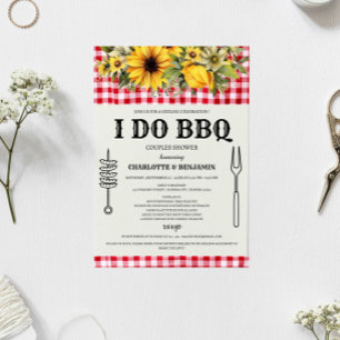 Convites Chá de Casal Rustic I DO BBQ