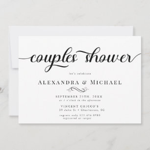 Convites Chá de Casal Simples