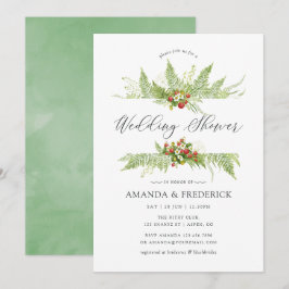 Convites Chá de casamento de água verde