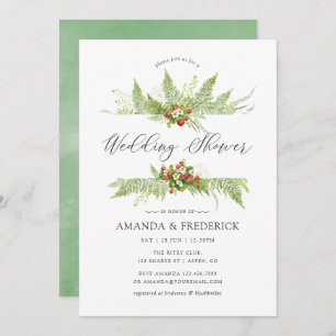 Convites Chá de casamento de água verde