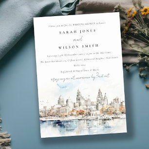 Convites Chá de casamento de Aquarela de Kansas City Missou