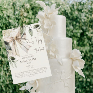 Convites Chá de casamento de Arco de Creme