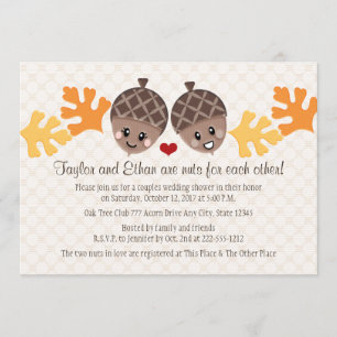 Convites Chá de casamento de Casais de Bolas Bonitas e Engr