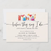 Chá de Casamento de Coquetel | Festa de Noivado