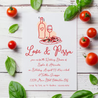 Chá de casamento de Mão Branca de Amor e Pizza