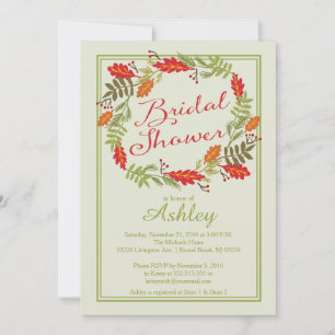 Convites Chá de casamento de outono bonito