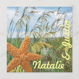 Convites Chá de Casamento de Praia de Starfish