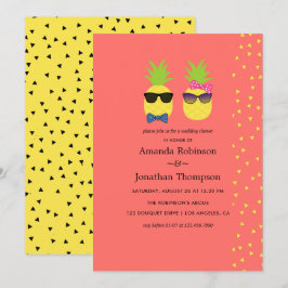 Convites Chá de Casamento de Praia exótico de Verão tropica