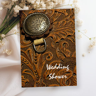 Convites Chá de casamento de sela de cavalo ocidental casta