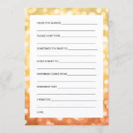 Convites Chá de casamento Deseja as luzes de outono/Falha