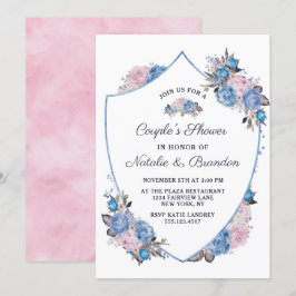 Convites Chá de casamento do Frame de Crest Físico Parisien