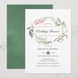 Convites Chá de casamento Geométrico do Herbário Florestal