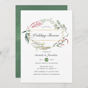 Convites Chá de casamento Geométrico do Herbário Florestal