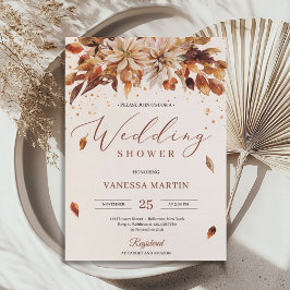 Convites Chá de casamento Marigold das Flores Laranja do Ou